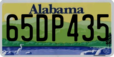 AL license plate 65DP435