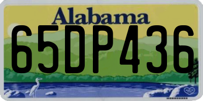AL license plate 65DP436