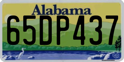 AL license plate 65DP437