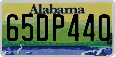 AL license plate 65DP440