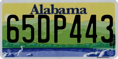 AL license plate 65DP443