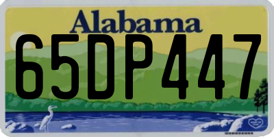 AL license plate 65DP447