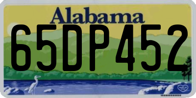 AL license plate 65DP452