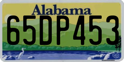 AL license plate 65DP453