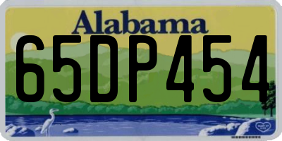 AL license plate 65DP454