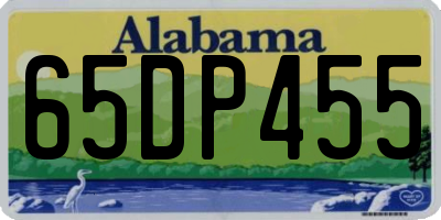 AL license plate 65DP455