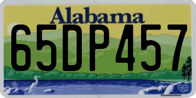 AL license plate 65DP457