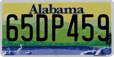 AL license plate 65DP459