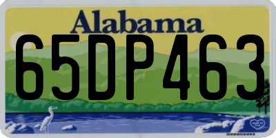 AL license plate 65DP463