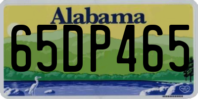 AL license plate 65DP465