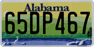 AL license plate 65DP467