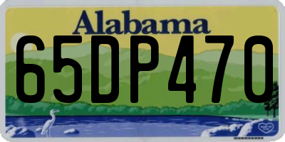 AL license plate 65DP470