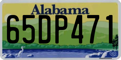 AL license plate 65DP471