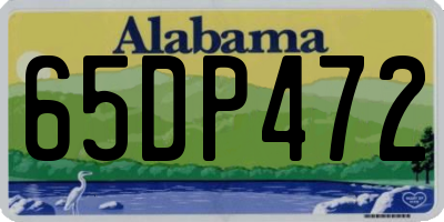 AL license plate 65DP472