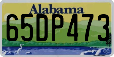 AL license plate 65DP473