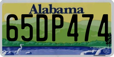 AL license plate 65DP474