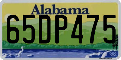 AL license plate 65DP475