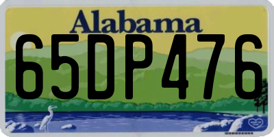 AL license plate 65DP476