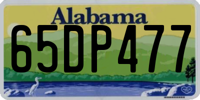 AL license plate 65DP477