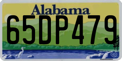 AL license plate 65DP479