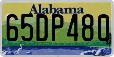 AL license plate 65DP480