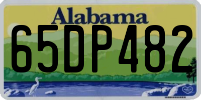 AL license plate 65DP482