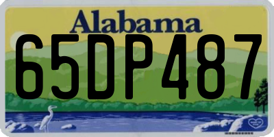 AL license plate 65DP487