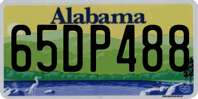 AL license plate 65DP488