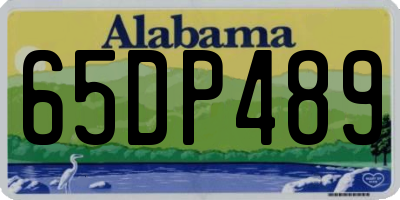 AL license plate 65DP489