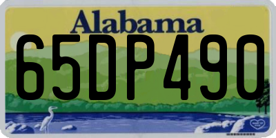 AL license plate 65DP490