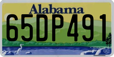 AL license plate 65DP491