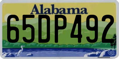 AL license plate 65DP492