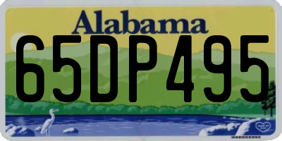 AL license plate 65DP495