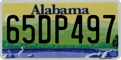 AL license plate 65DP497