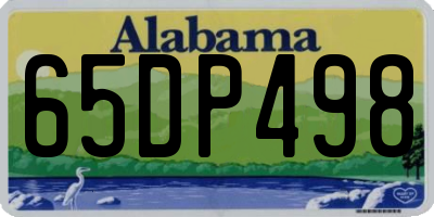 AL license plate 65DP498