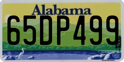 AL license plate 65DP499