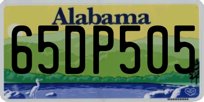 AL license plate 65DP505