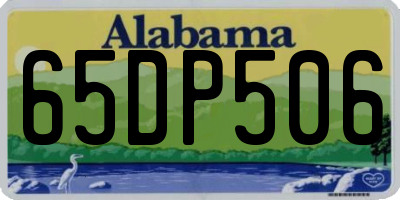AL license plate 65DP506