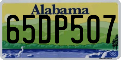 AL license plate 65DP507