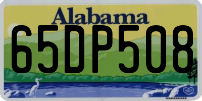 AL license plate 65DP508