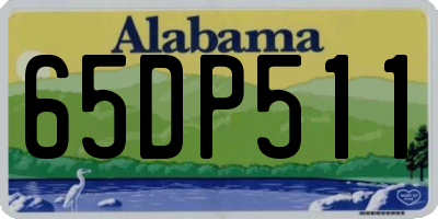 AL license plate 65DP511