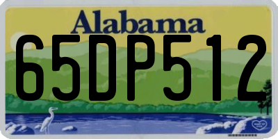 AL license plate 65DP512
