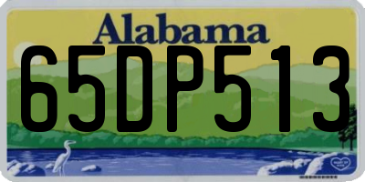 AL license plate 65DP513