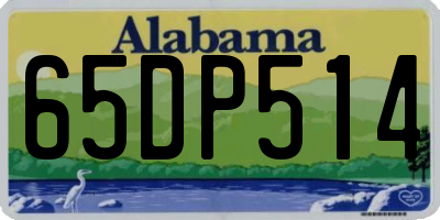 AL license plate 65DP514