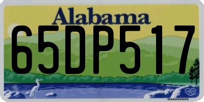 AL license plate 65DP517