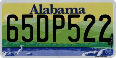 AL license plate 65DP522