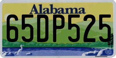 AL license plate 65DP525