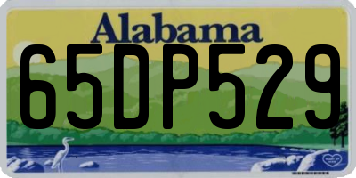 AL license plate 65DP529