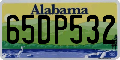 AL license plate 65DP532