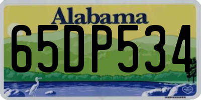 AL license plate 65DP534
